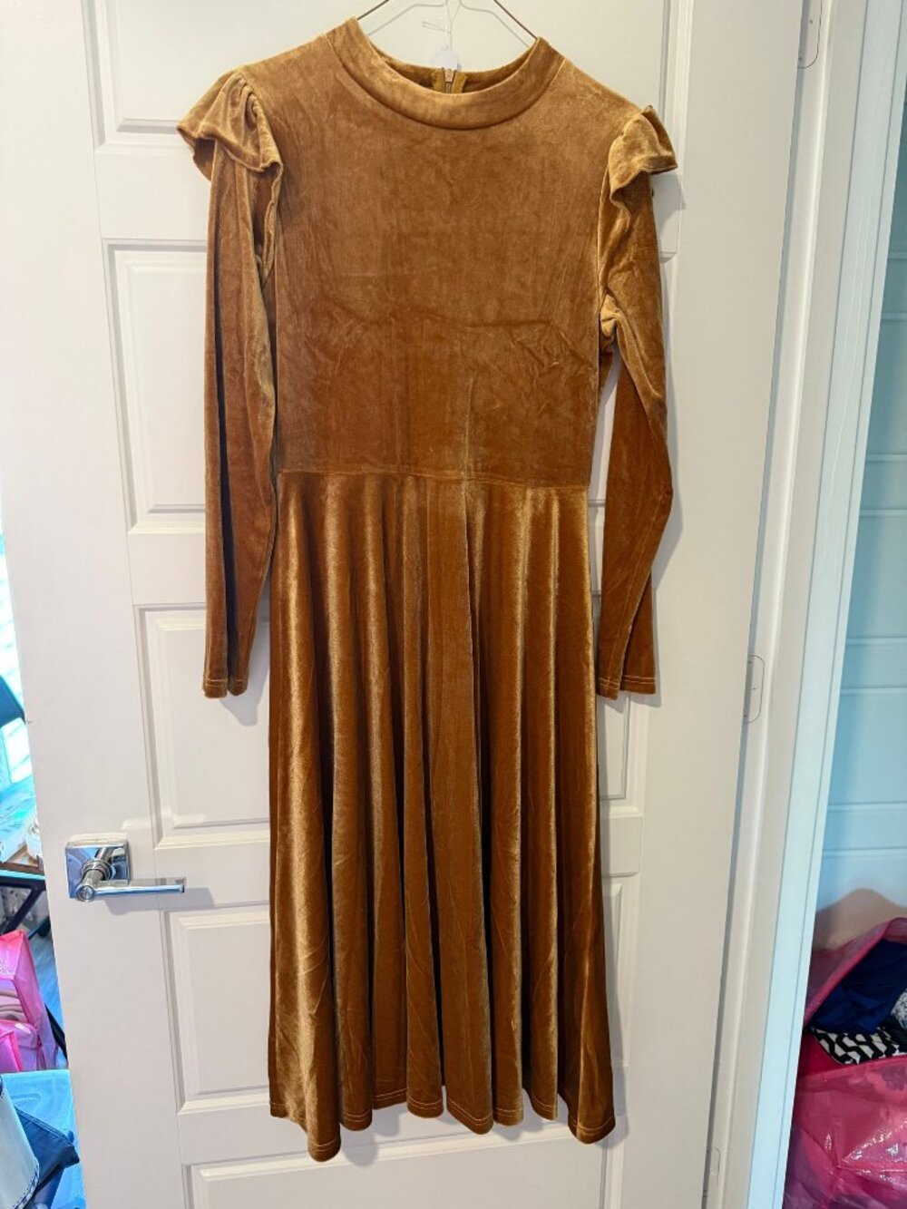 Ivy City Velvet Dress M Long Sleeve
